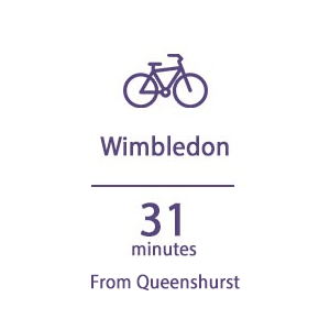 Berkeley, Queenshurst, Travel Timeline, Cycle, Wimbledon