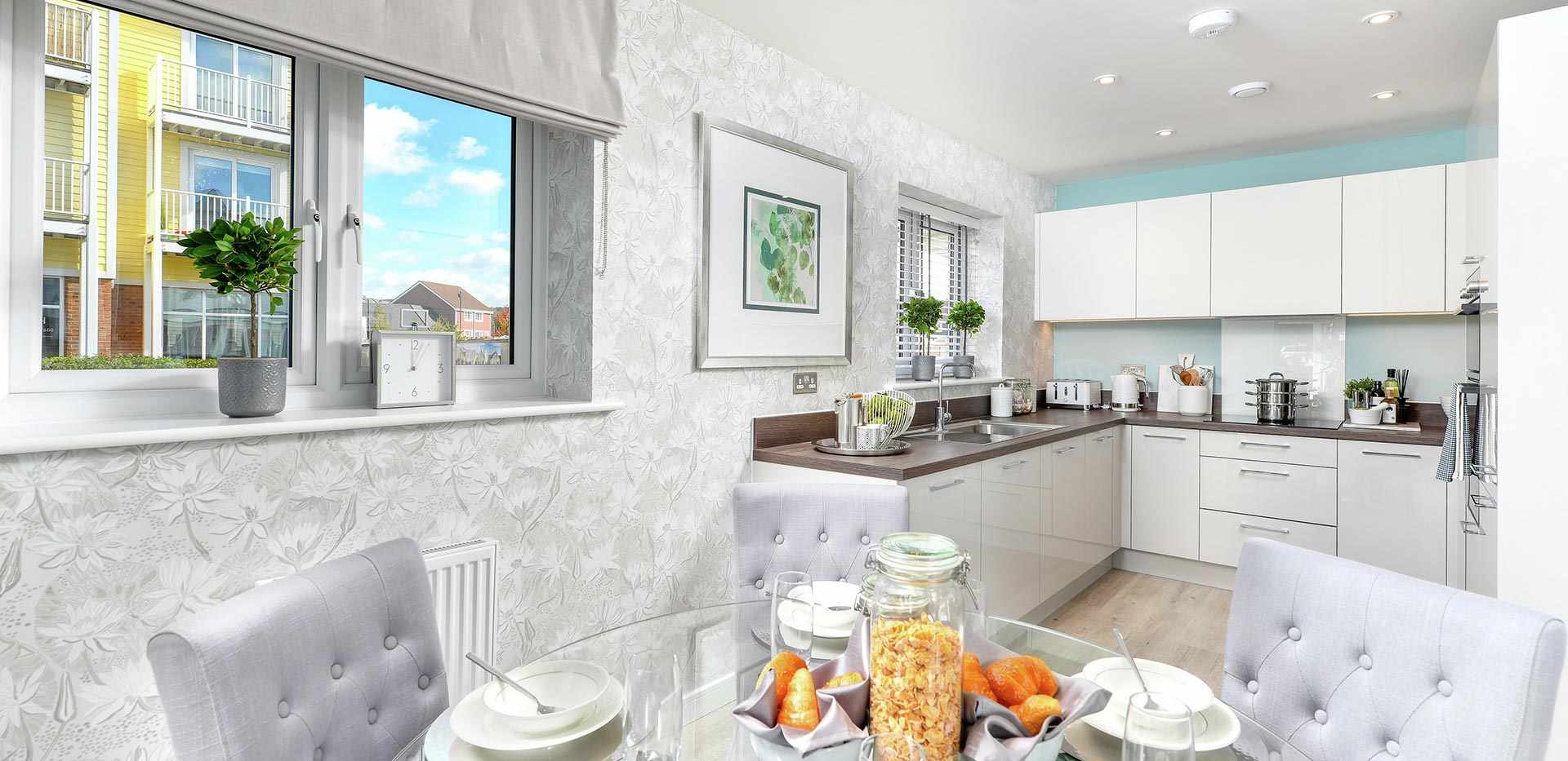 Berkeley, Holborough Lakes, Providence Walk, Three Bedroom Showhome, Kitchen / Dining