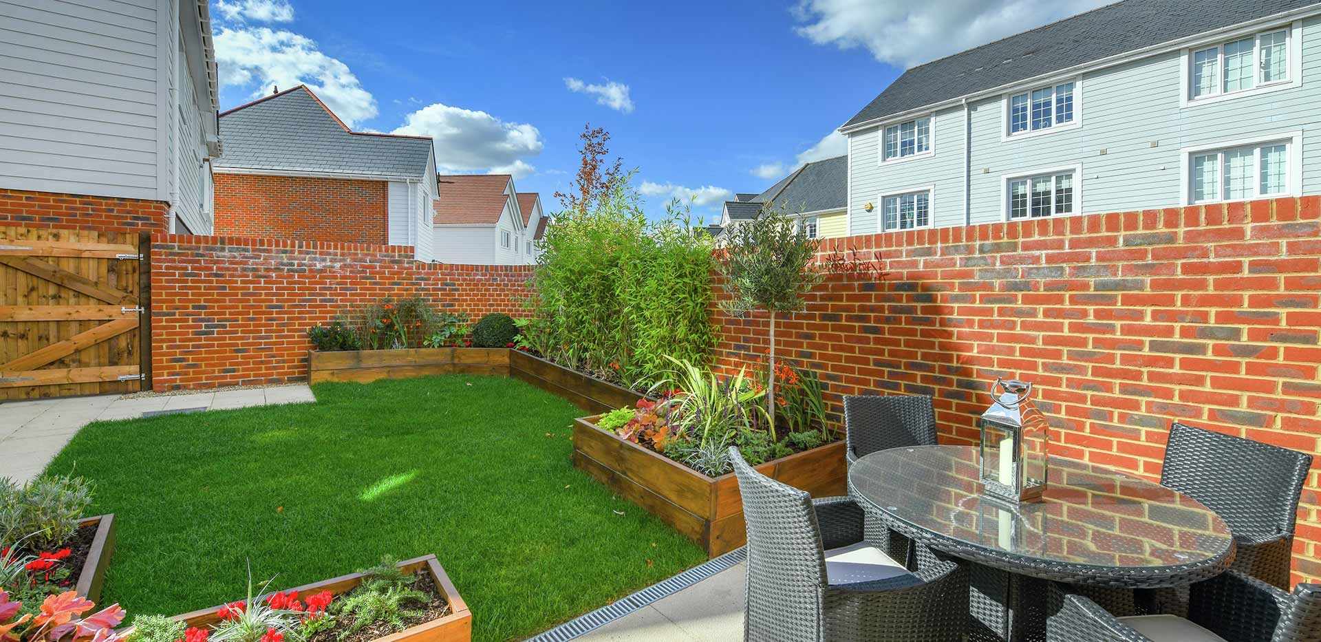 Berkeley, Holborough Lakes, Providence Walk, Three Bedroom Showhome, Garden