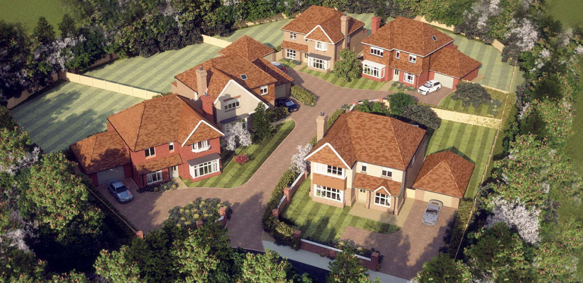 Berkeley, Montagu Gardens, Aerial View, Exterior