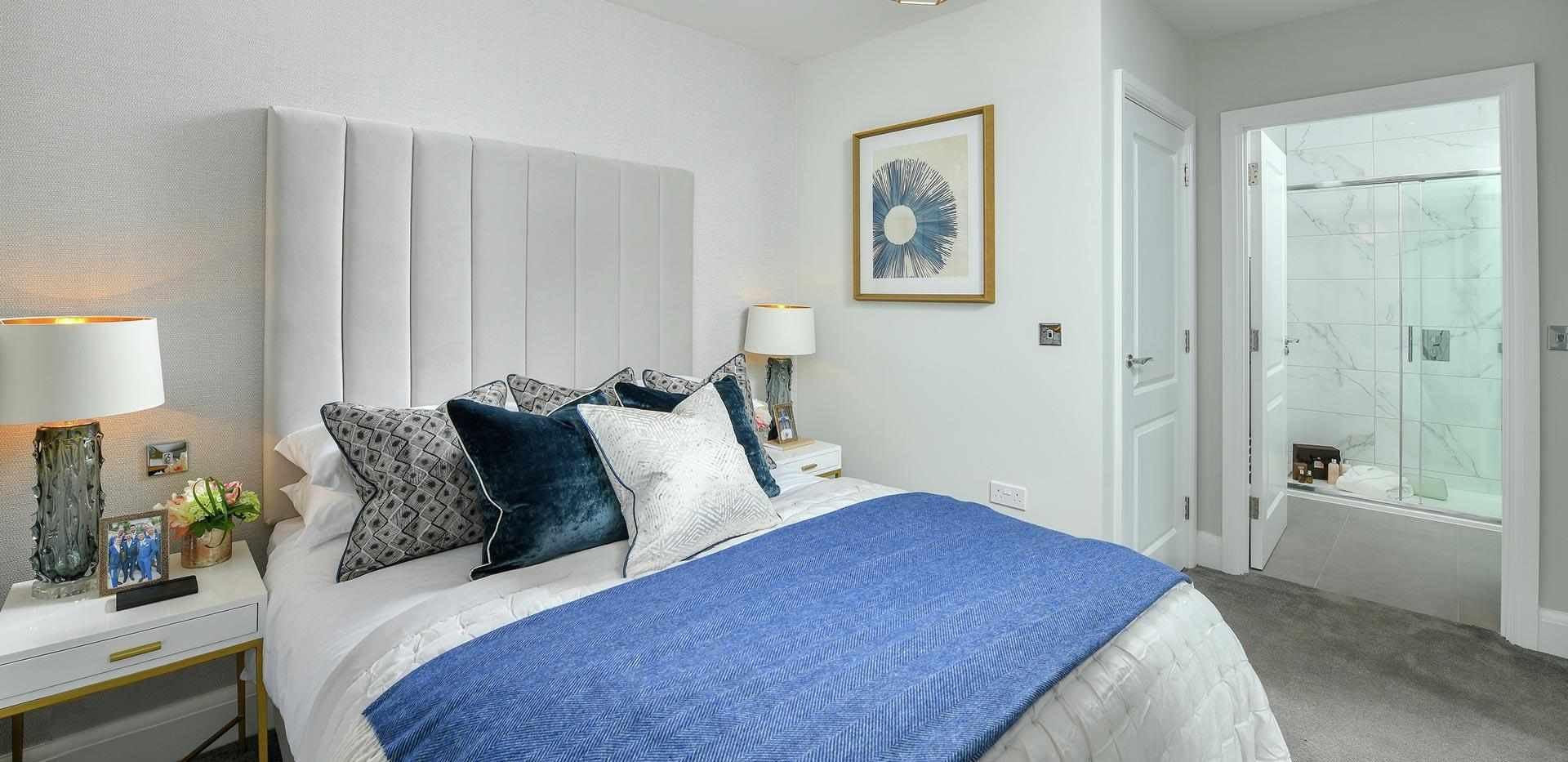 Berkeley, Royal Wells Park, 2 Bedroom Show Apartment, Master Bedroom