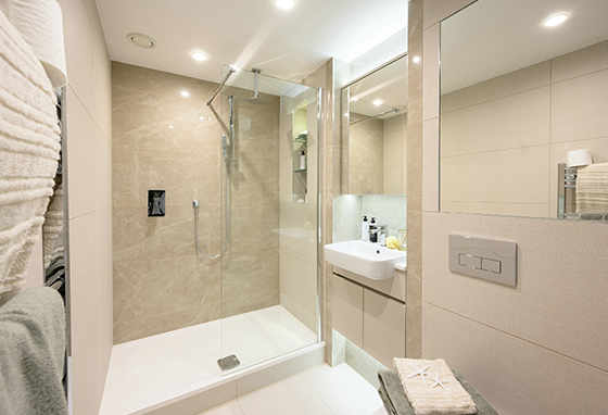 Royal Arsenal Riverside, West Quay, Specification, Bathrooms