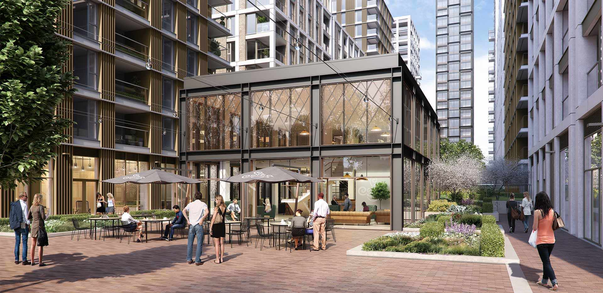 St William, Prince of Wales Drive, Commercial Units, Exterior