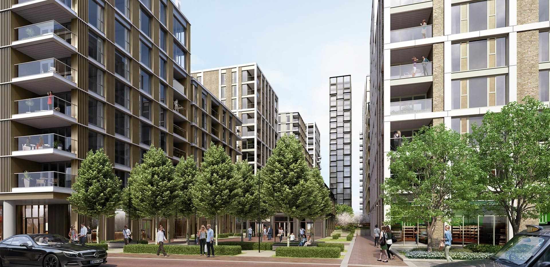 St William, Prince of Wales Drive, Commercial Units, Exterior