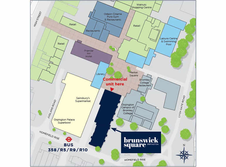 Berkeley, Brunswick Square, Site Plan