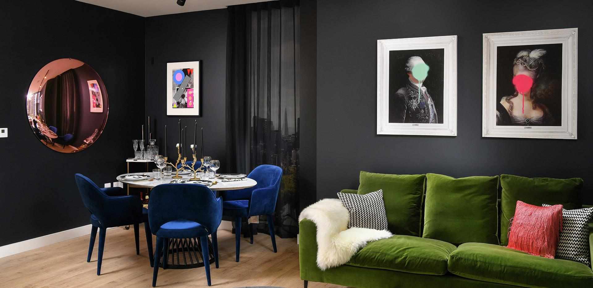 Berkeley, 250 City Road, Interior, Show Apartment, Living / Dining