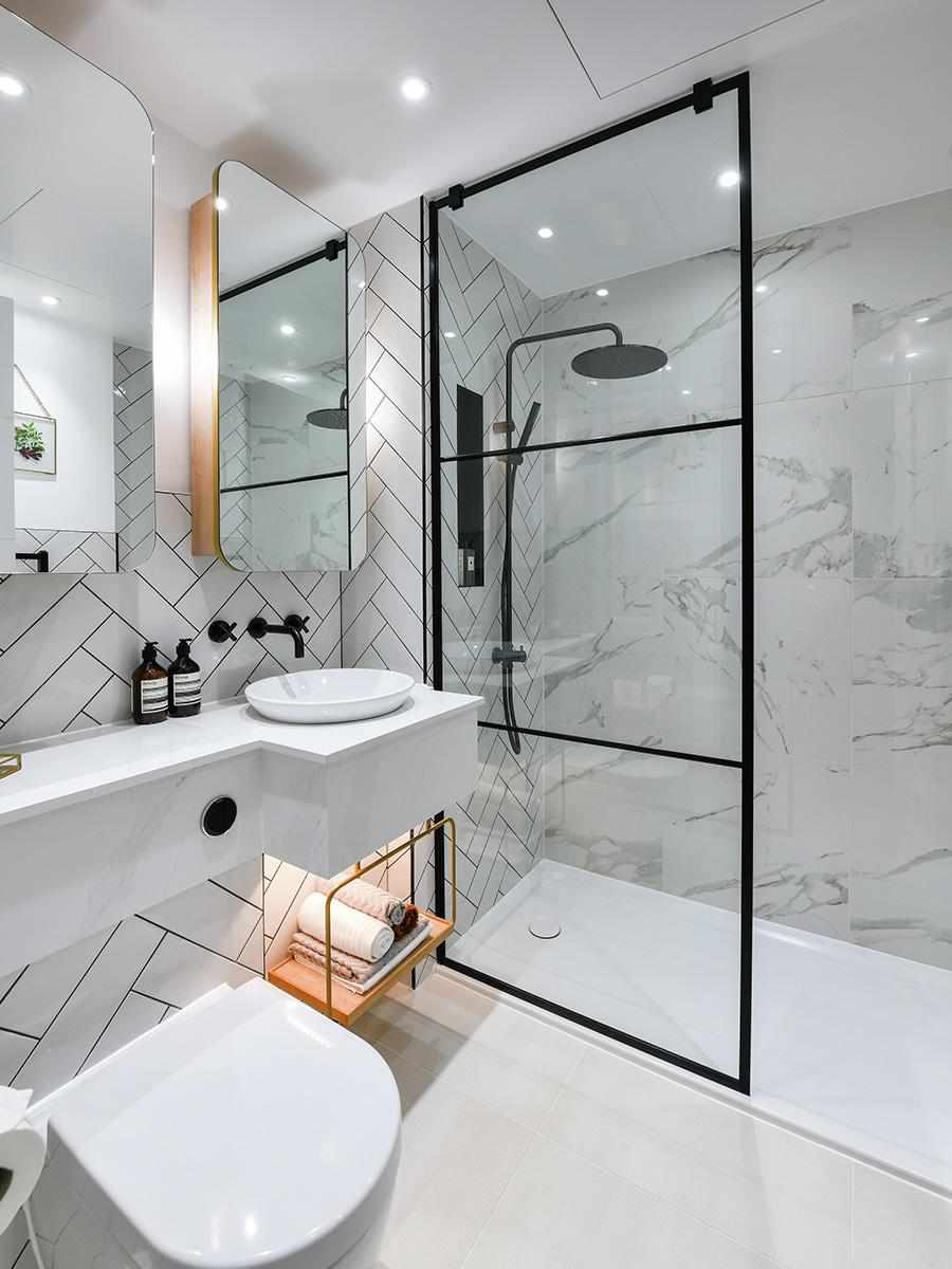 Berkeley, 250 City Road, Interior, Show Apartment, Shower Room