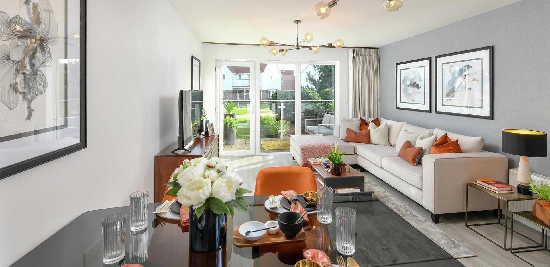 Berkeley, Holborough Lakes, The Waterview, Show Apartment, Dining / Living