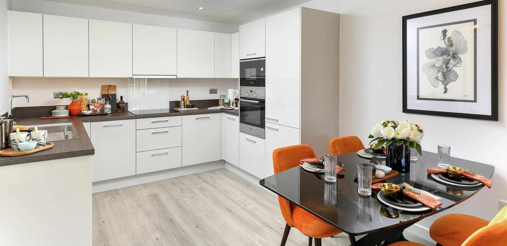 Berkeley, Holborough Lakes, The Waterview, Show Apartment, Kitchen / Dining