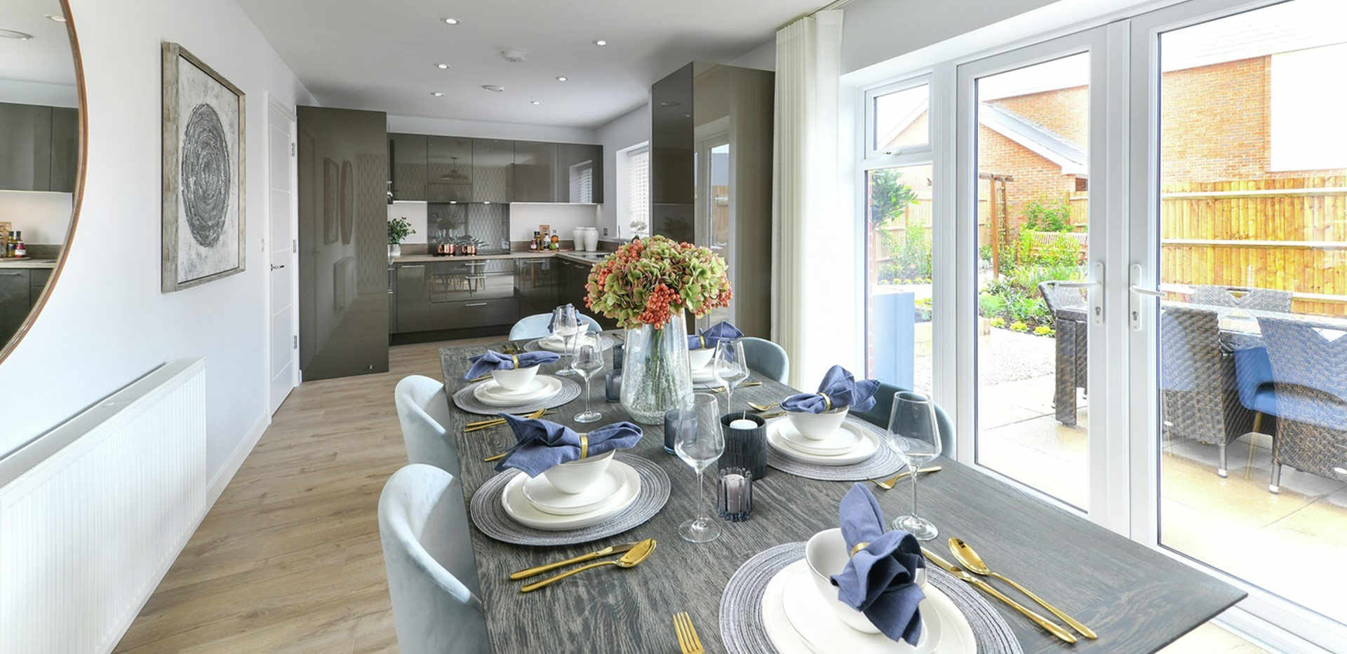 Berkeley, Holborough Lakes, Providence Walk, Showhome Interior, Kitchen / Dining