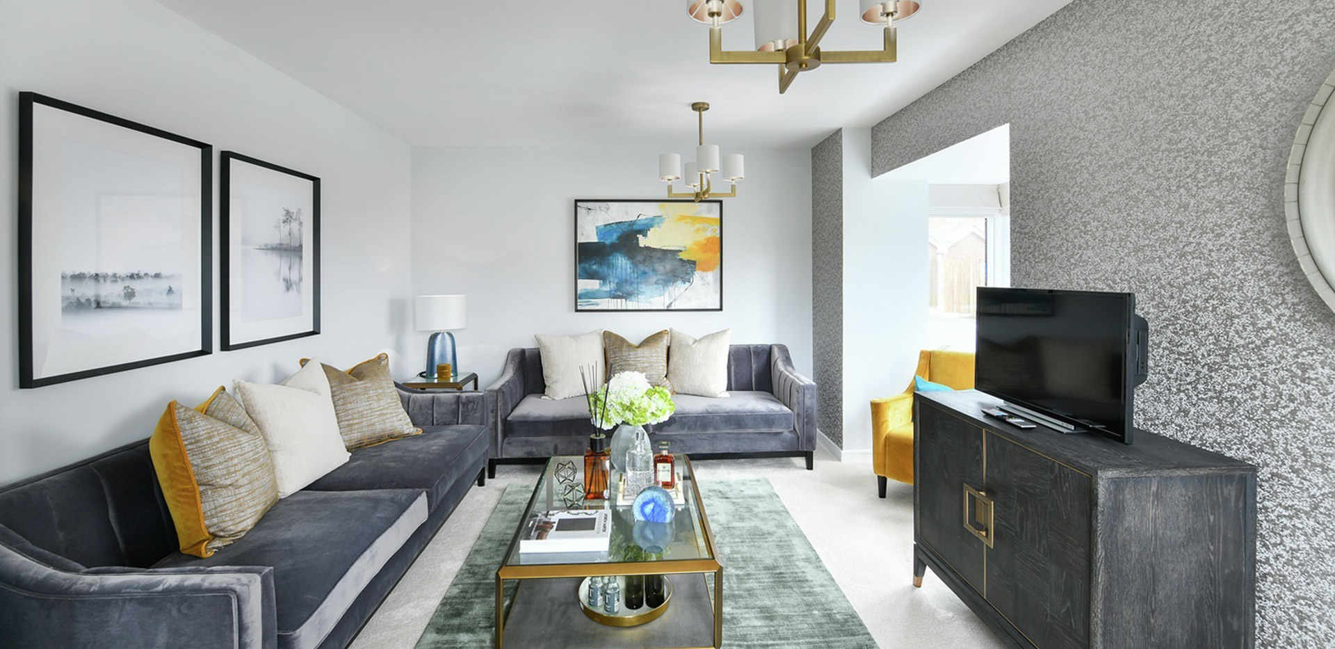 Berkeley, Holborough Lakes, Providence Walk, Showhome Interior, Living Room