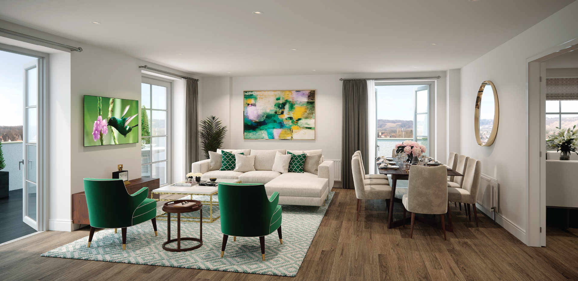 St William, Courtyard Gardens, Interior, Living / Dining