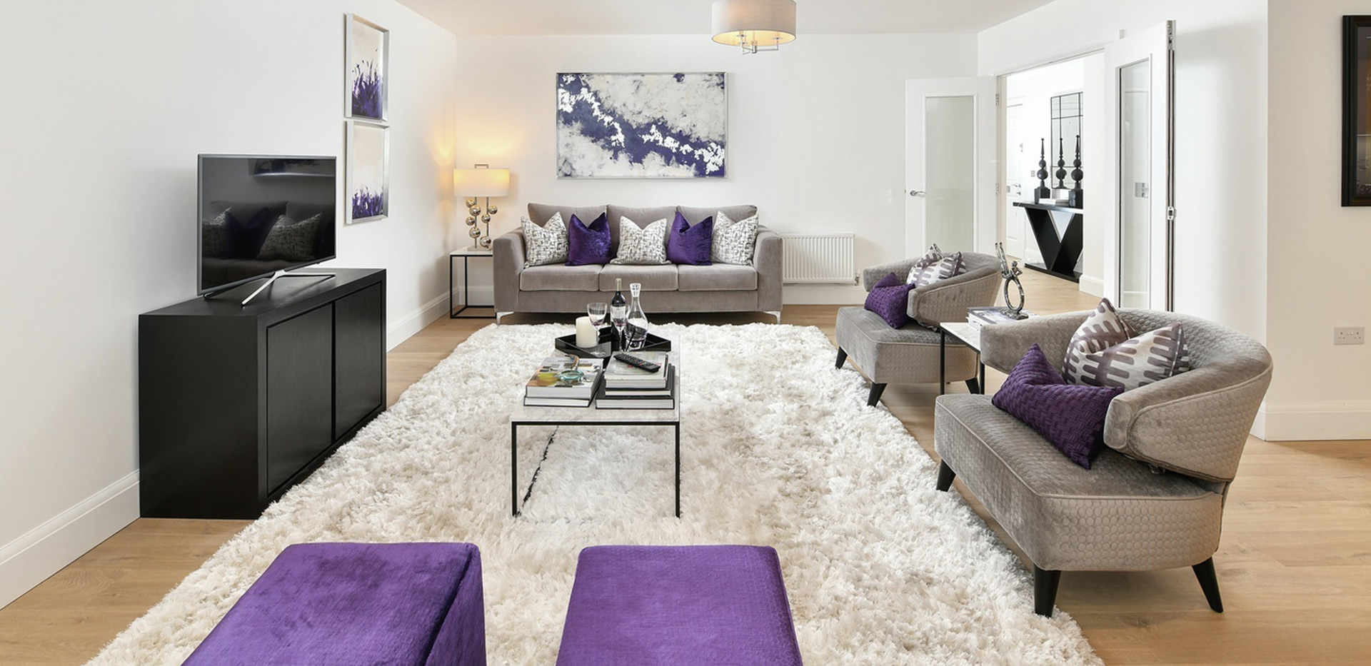 Berkeley, Royal Wells Park, Apartment, Interior, Living