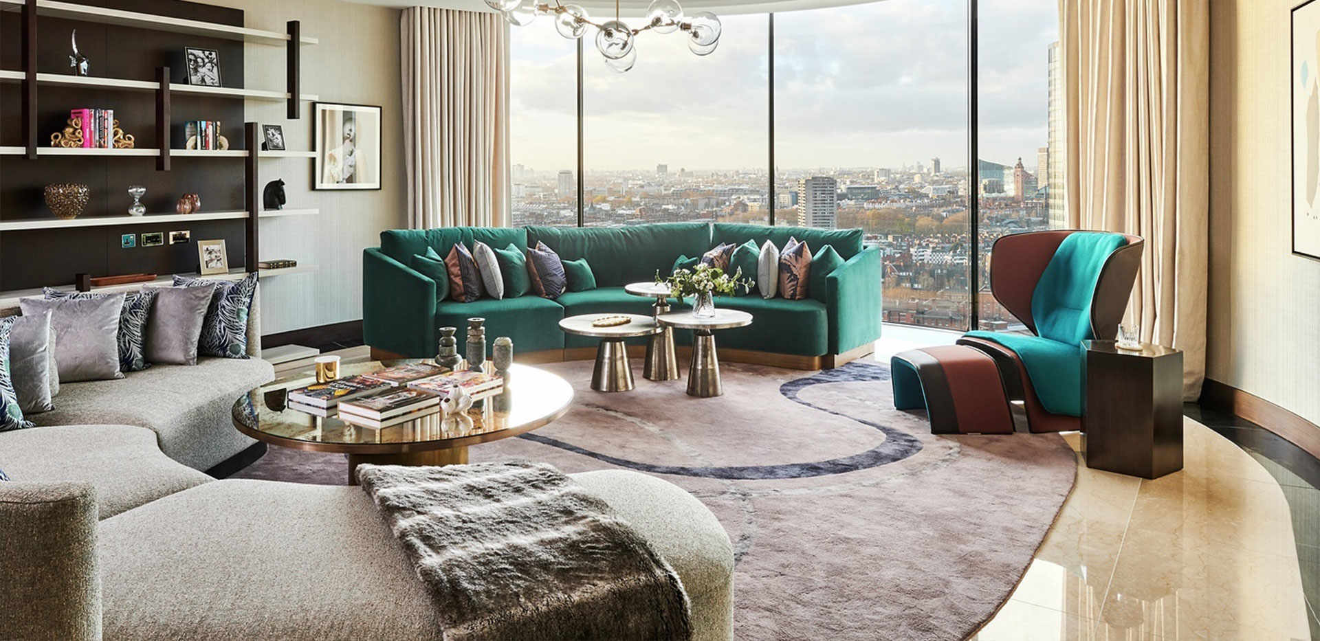 St James, The Corniche, The Penthouse, Living