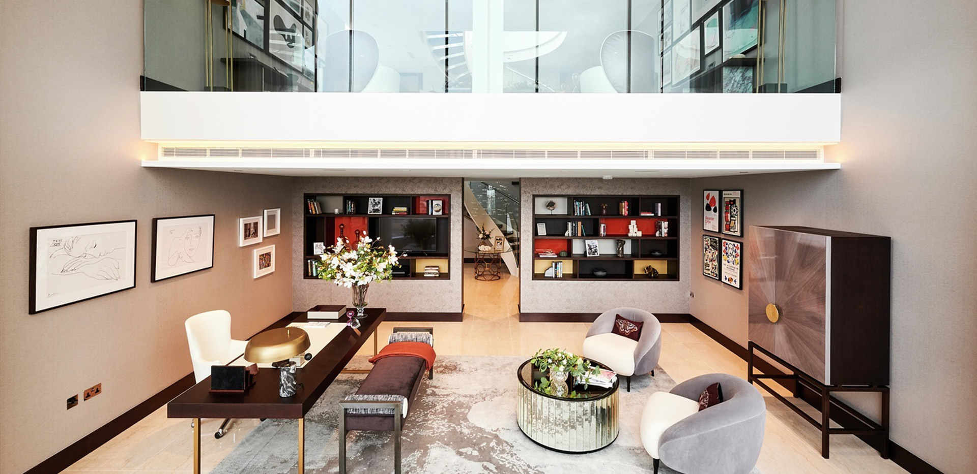 St James, The Corniche, The Penthouse, Study / Mezzanine