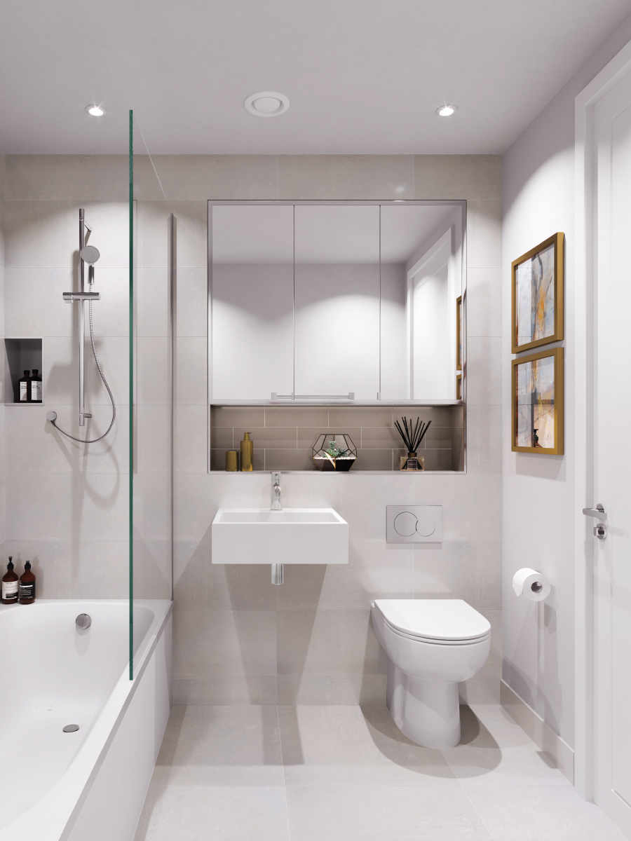 St William, Courtyard Gardens, Interiors, Bathroom