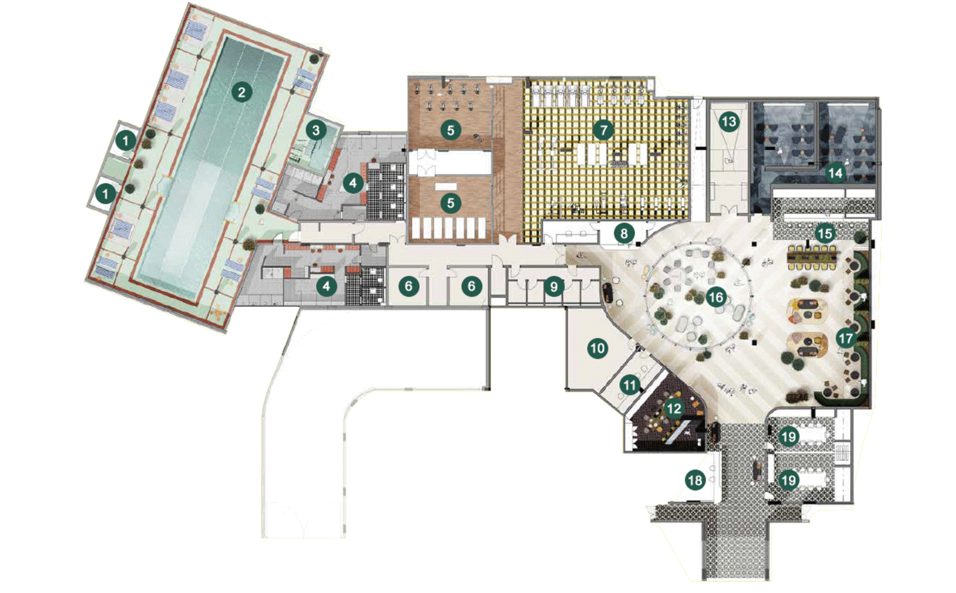 St William, King's Road Park, Resident's Facilities Site Plan