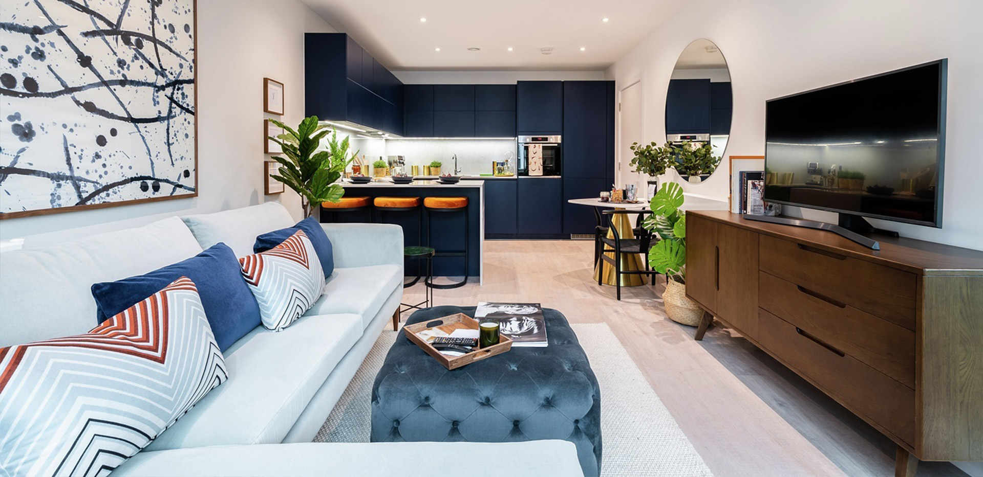 St William, The Cottonworks, Living / Kitchen