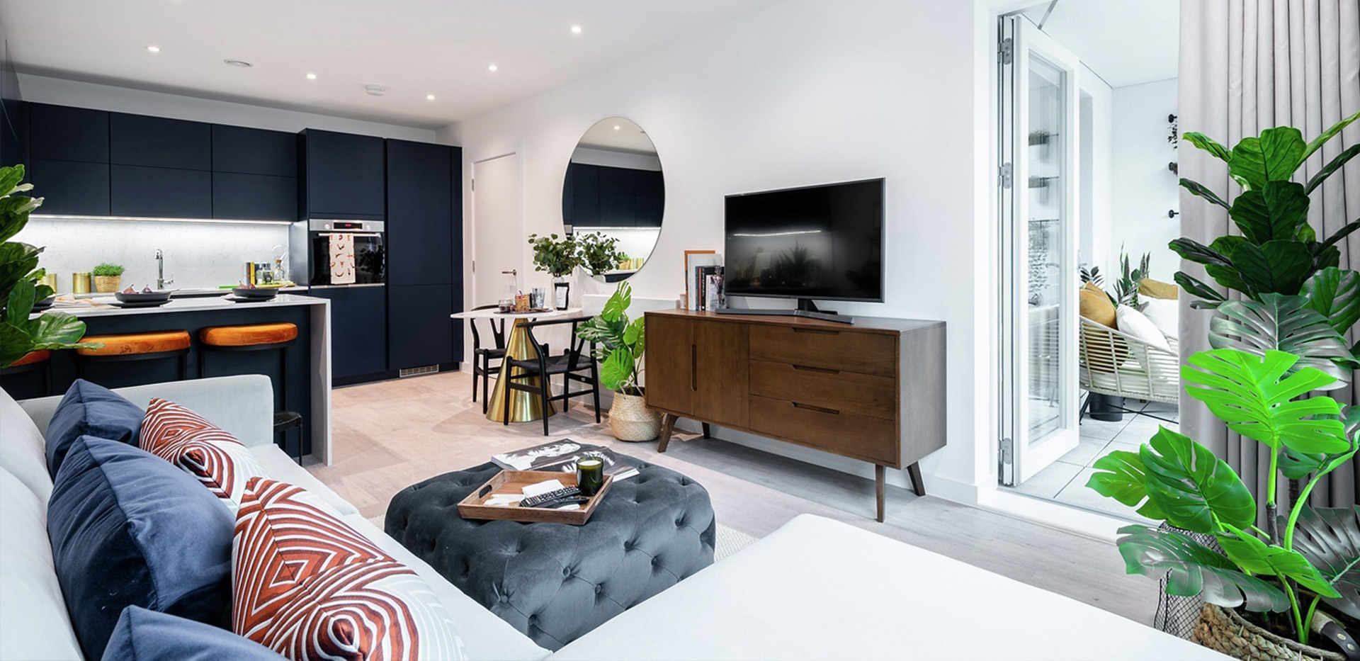 St William, The Cottonworks, Living / Kitchen