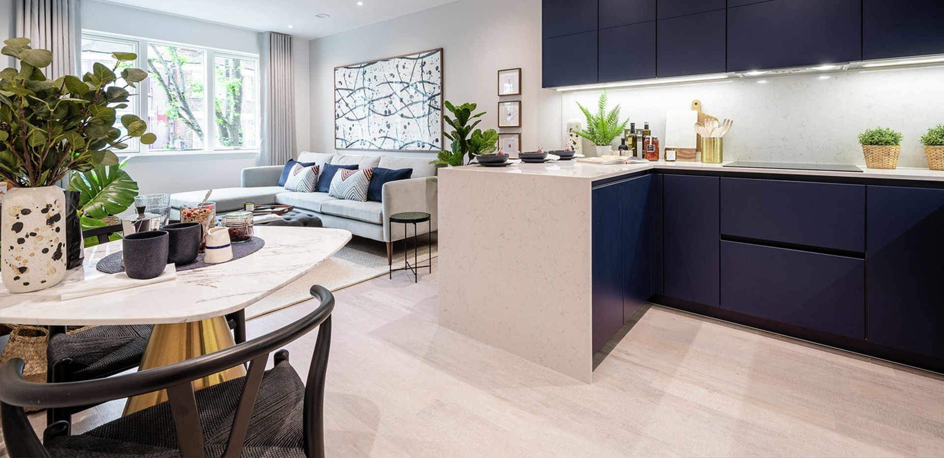 St William, The Cottonworks, Living / Kitchen