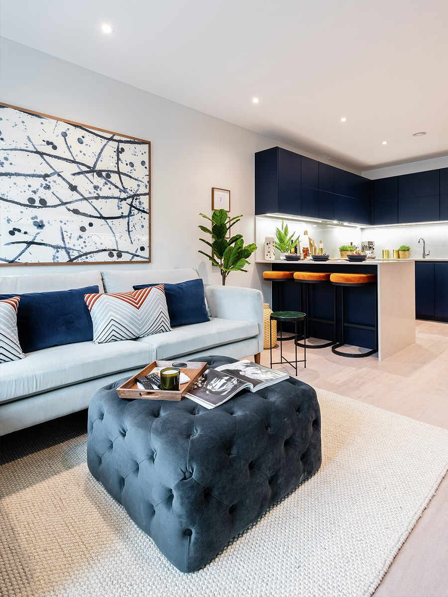 St William, The Cottonworks, Living / Kitchen