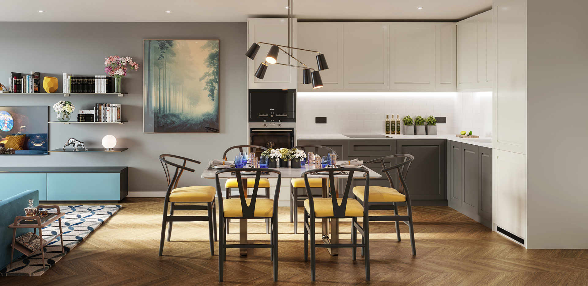 St George, Royal Exchange, Interior, Kitchen Olive Premier