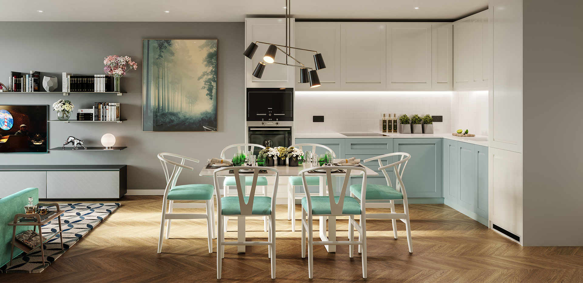 St George, Royal Exchange, Interior, Kitchen White Premier