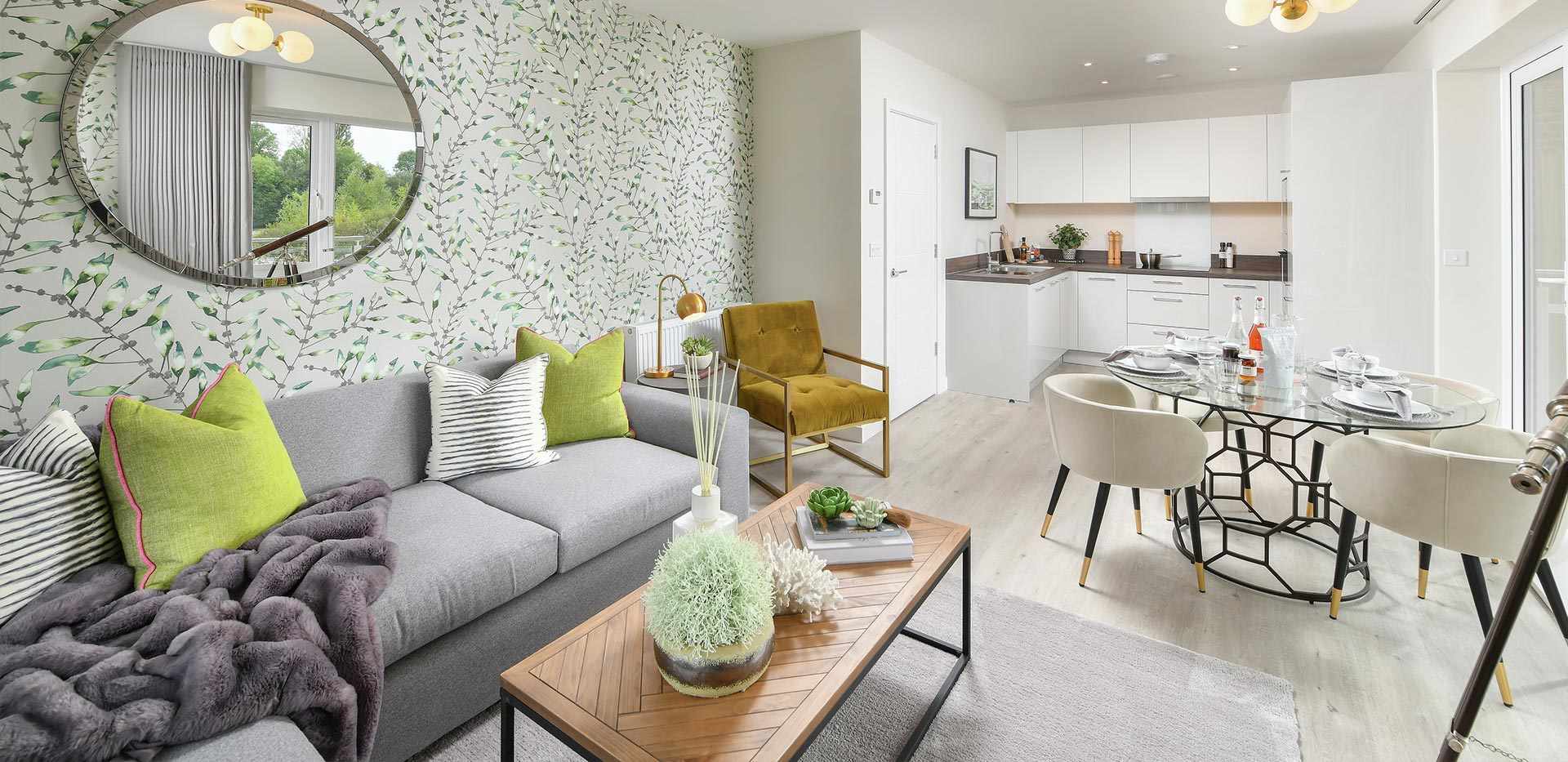 Berkeley, Holborough Lakes, Interior, Kitchen / Dining / Living Room