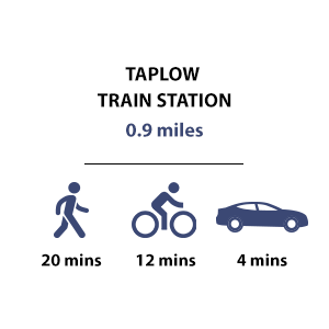 Berkeley, Taplow Riverside, Timeline, Taplow Train Station