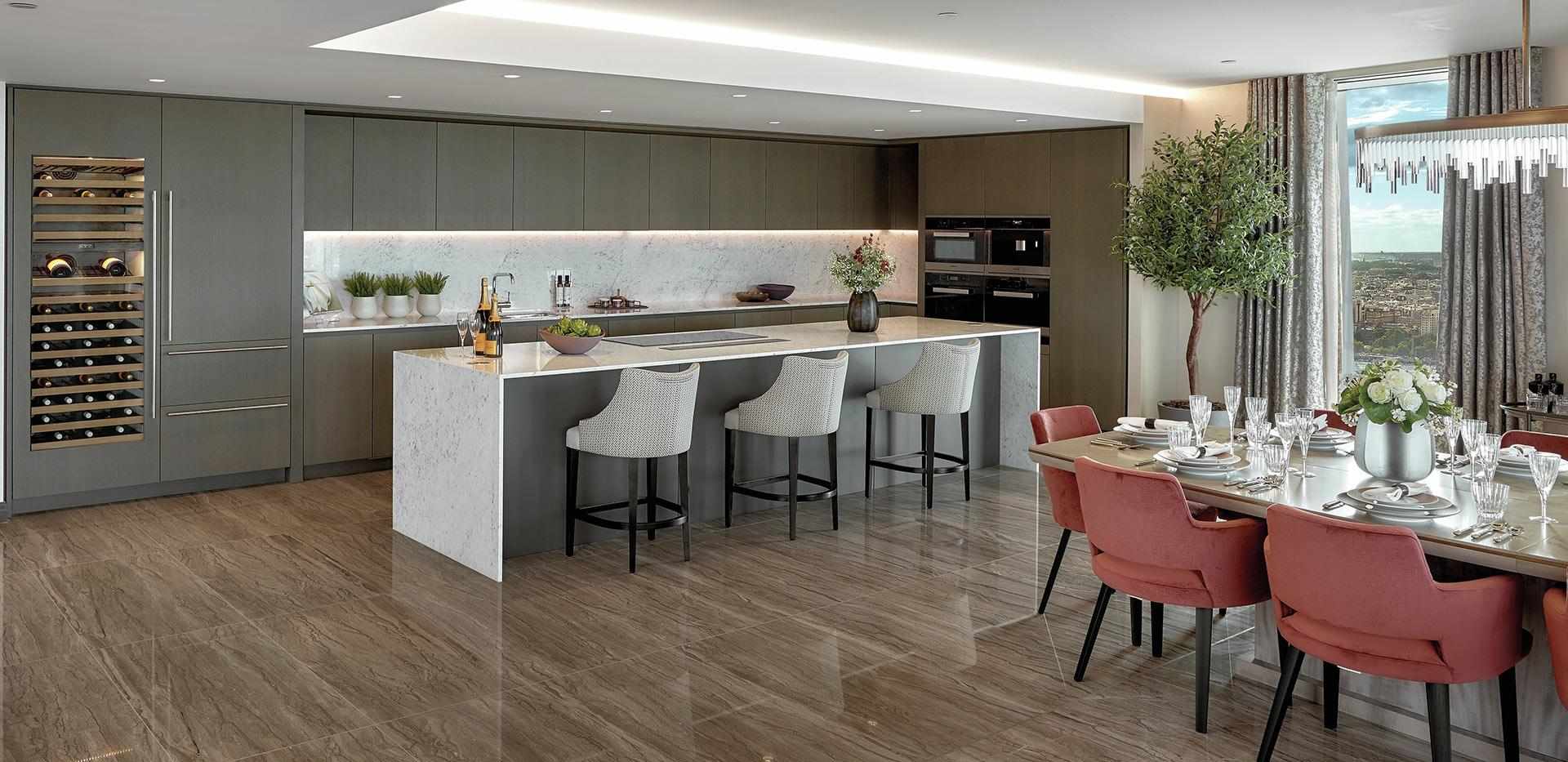 St George, One Blackfriars, Development Interior, Kitchen / Dining