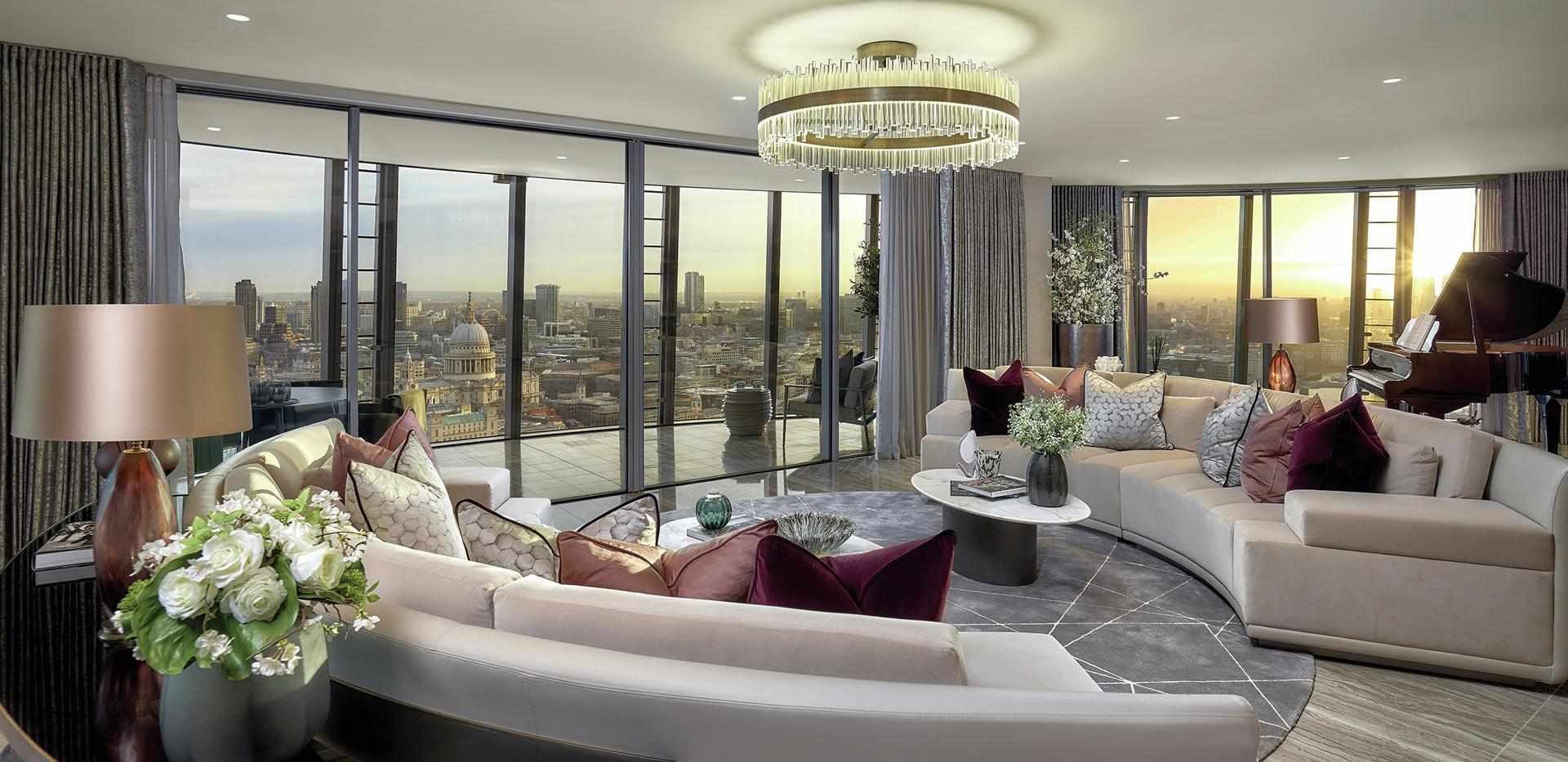 St George, One Blackfriars, Development Interior, Living Area