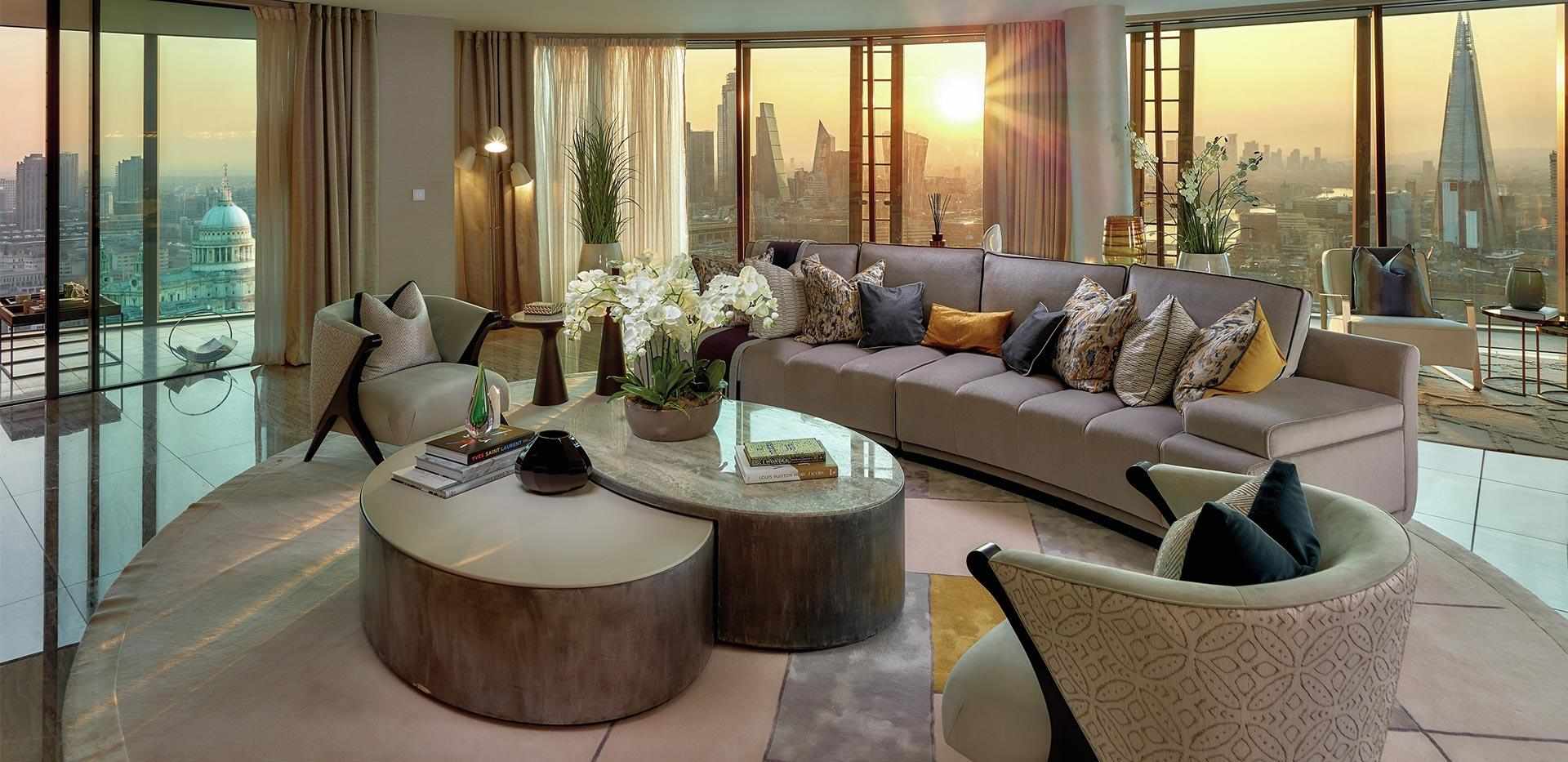 St George, One Blackfriars, Development Interior, Living Area