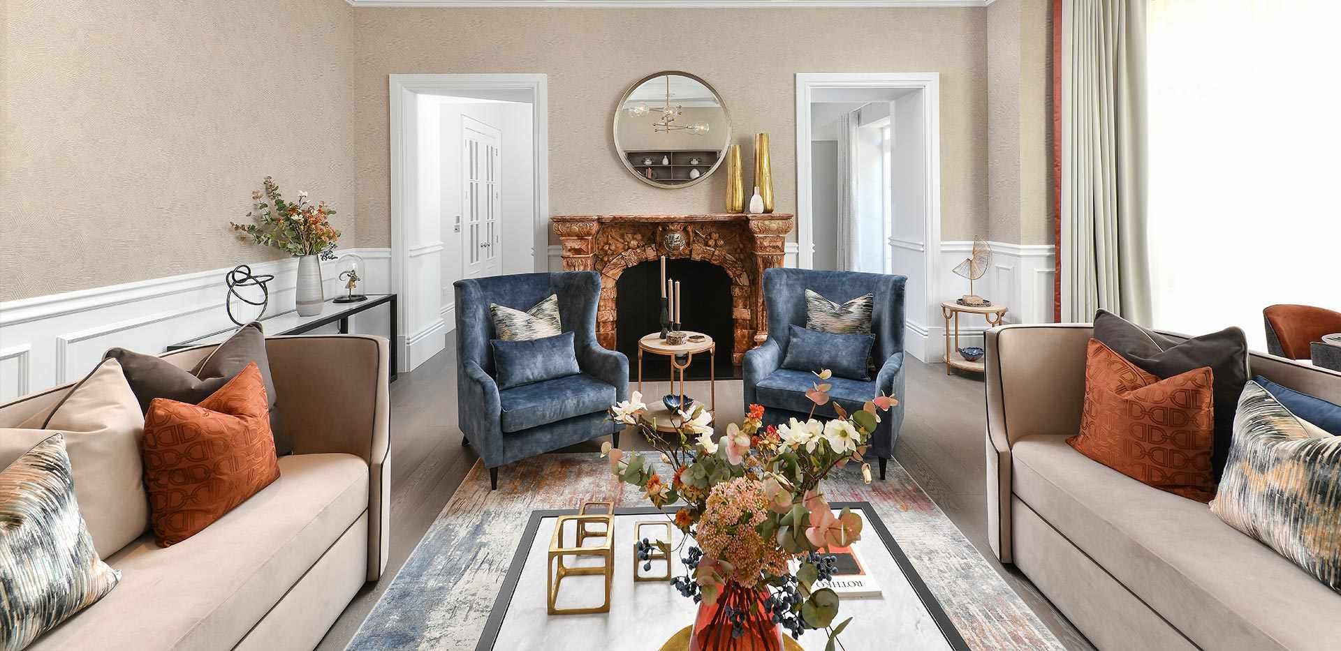 Berkeley, Richmond Chase, Apartment Interior, Living