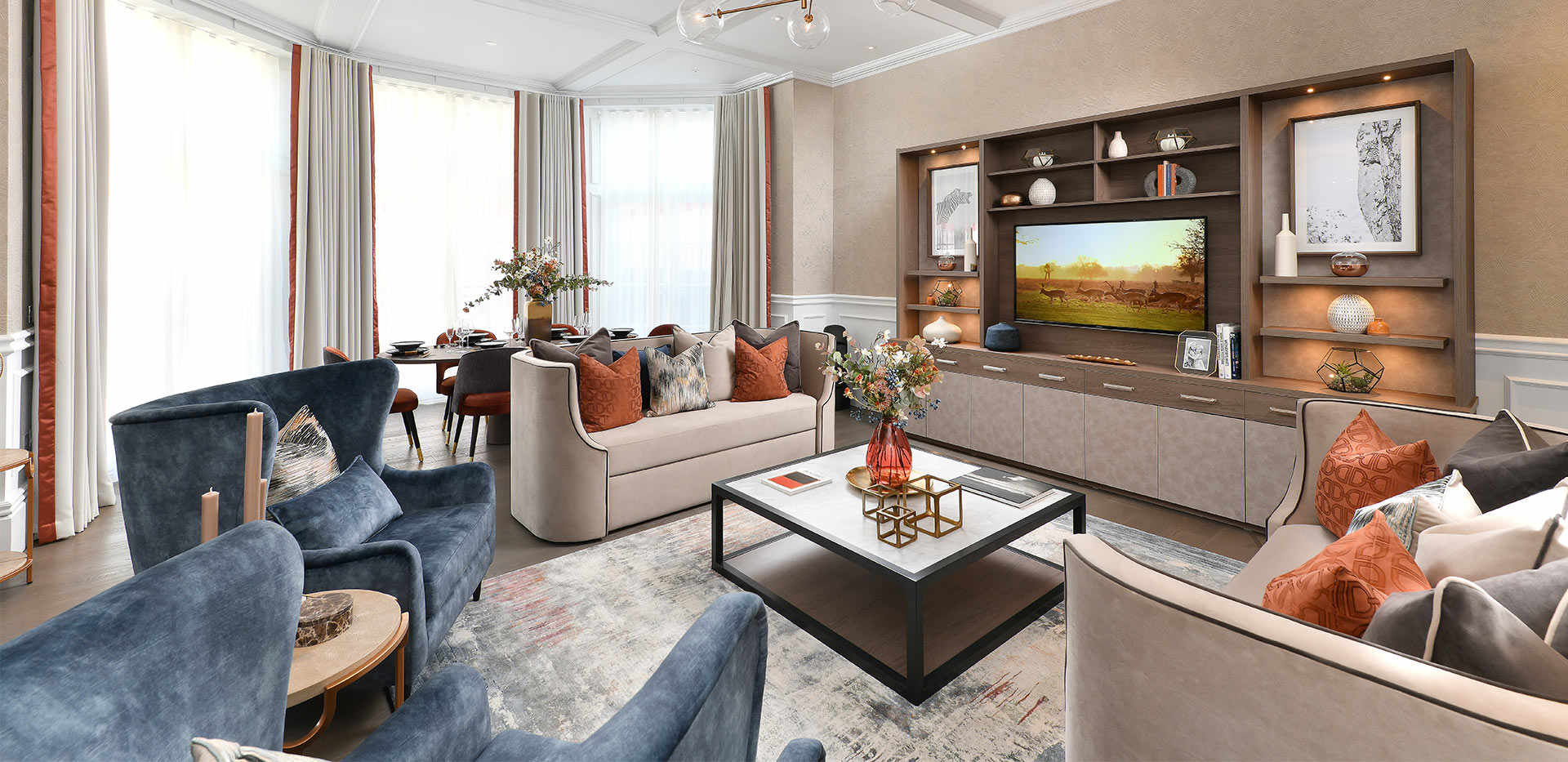 Berkeley, Richmond Chase, Apartment Interior, Living