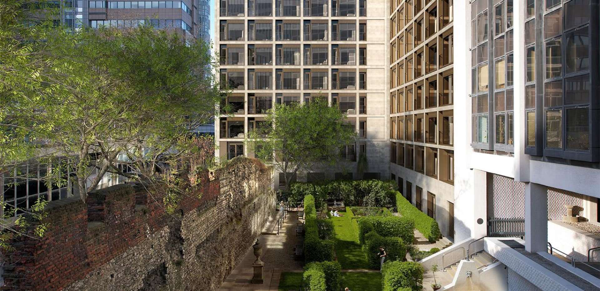 Berkeley, Roman House, St Alphage Gardens, CGI, Exterior