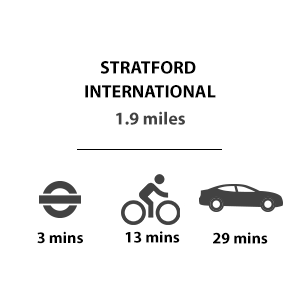 Twelve Trees, Transport,Stratford-International