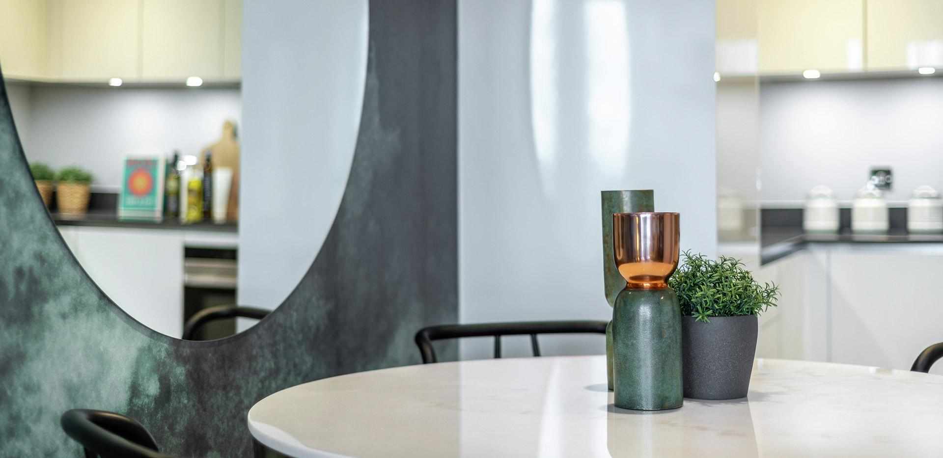 St William, Fairwood Place, Dining Table - Close Up