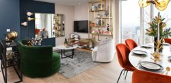 Berkeley, Woodberry Down, The Westacre, Interior, Living / Dining