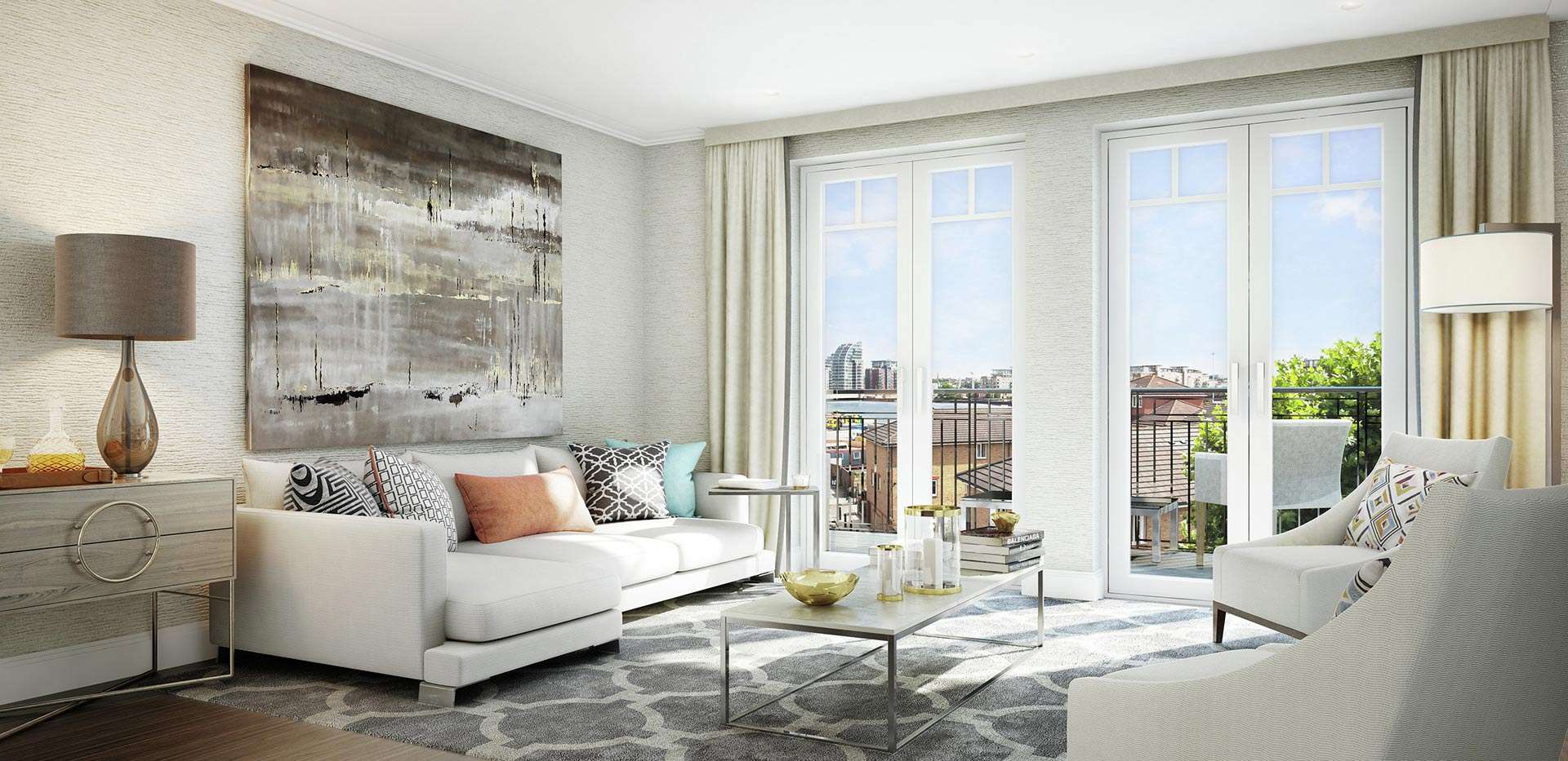 St James, Hurlingham Walk, The Apartments,Sitting Area, Interior