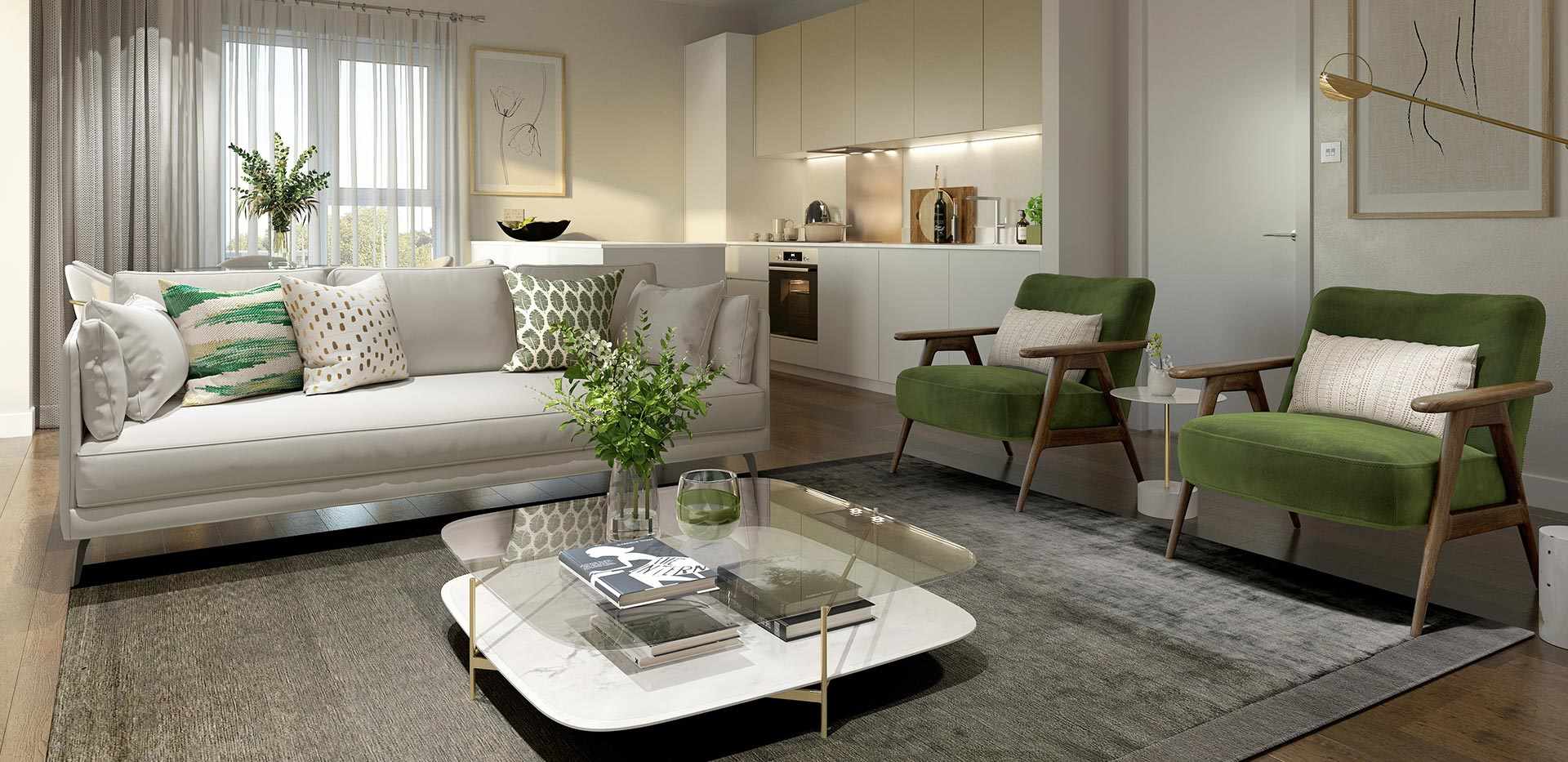 St William, The Arches, Development Interior, Living