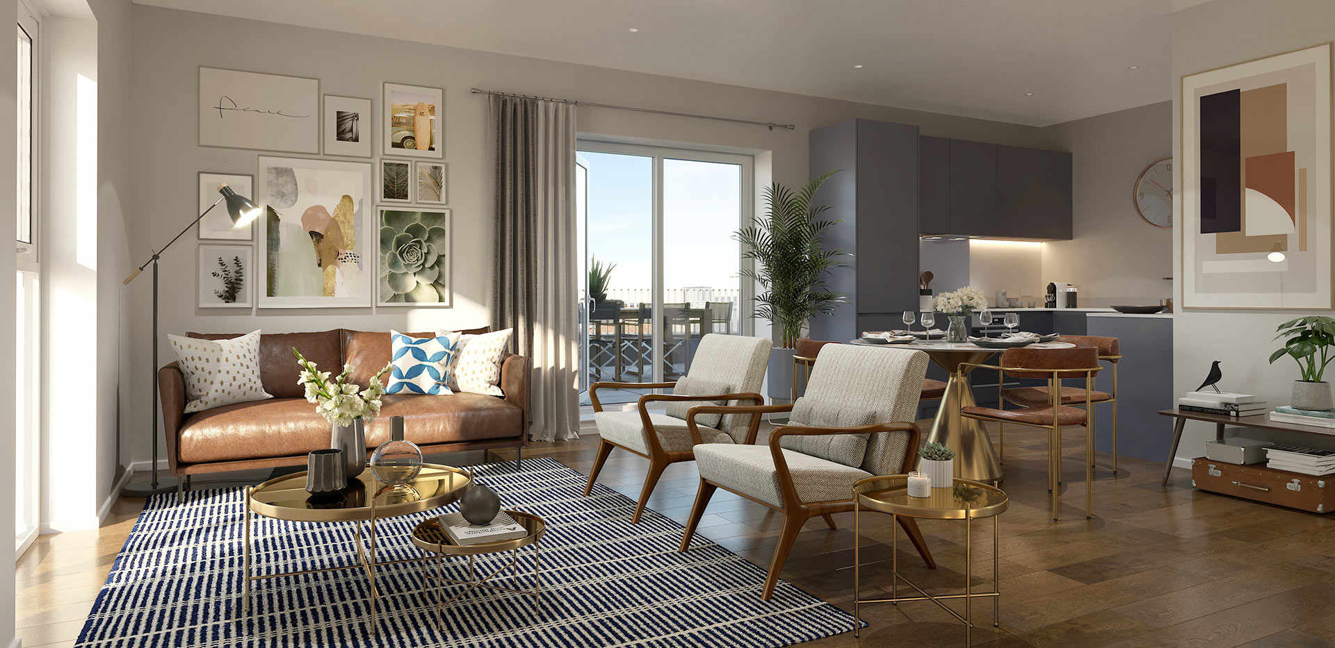 St William, The Arches, Development Interior, Living / Kitchen