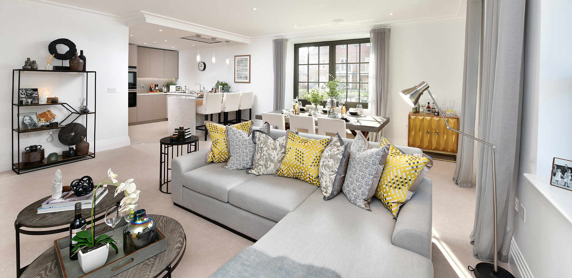 Berkeley, Taplow Riverside, Apartment Interior, Living / Kitchen / Dining