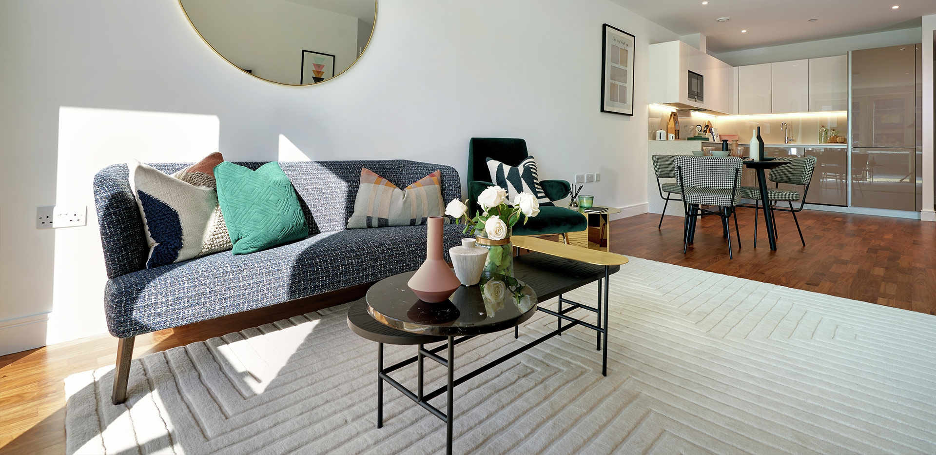 St George, Battersea Reach, Interior, Living / Dining / Kitchen