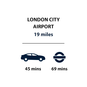 Trent Park, Timeline, Travel, London City Airport
