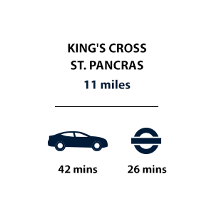 Trent Park, Travel Timeline, King's Cross St. Pancras