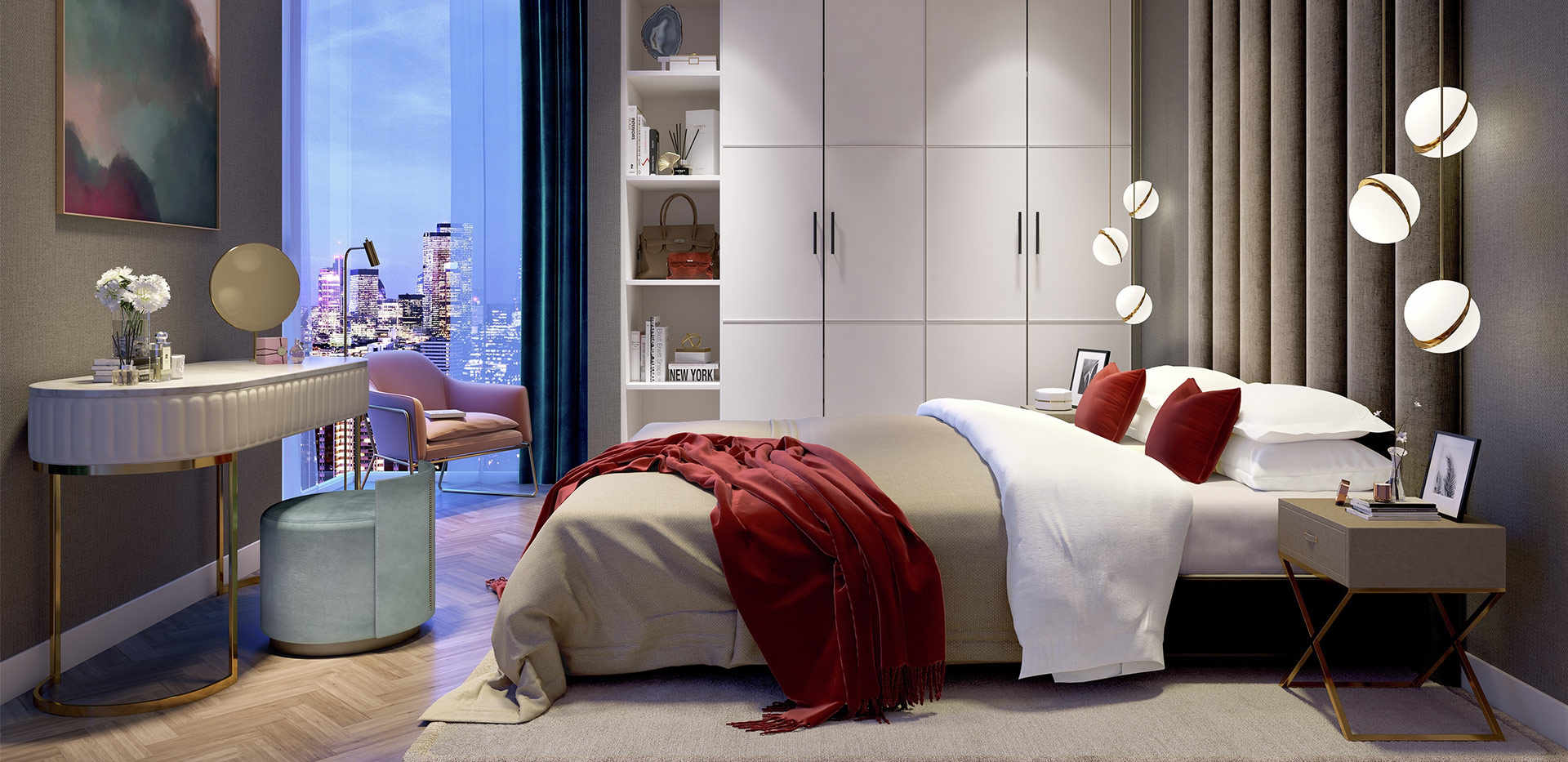 Berkeley, 250 City Road, The Regent's Collection, Interior, Bedroom