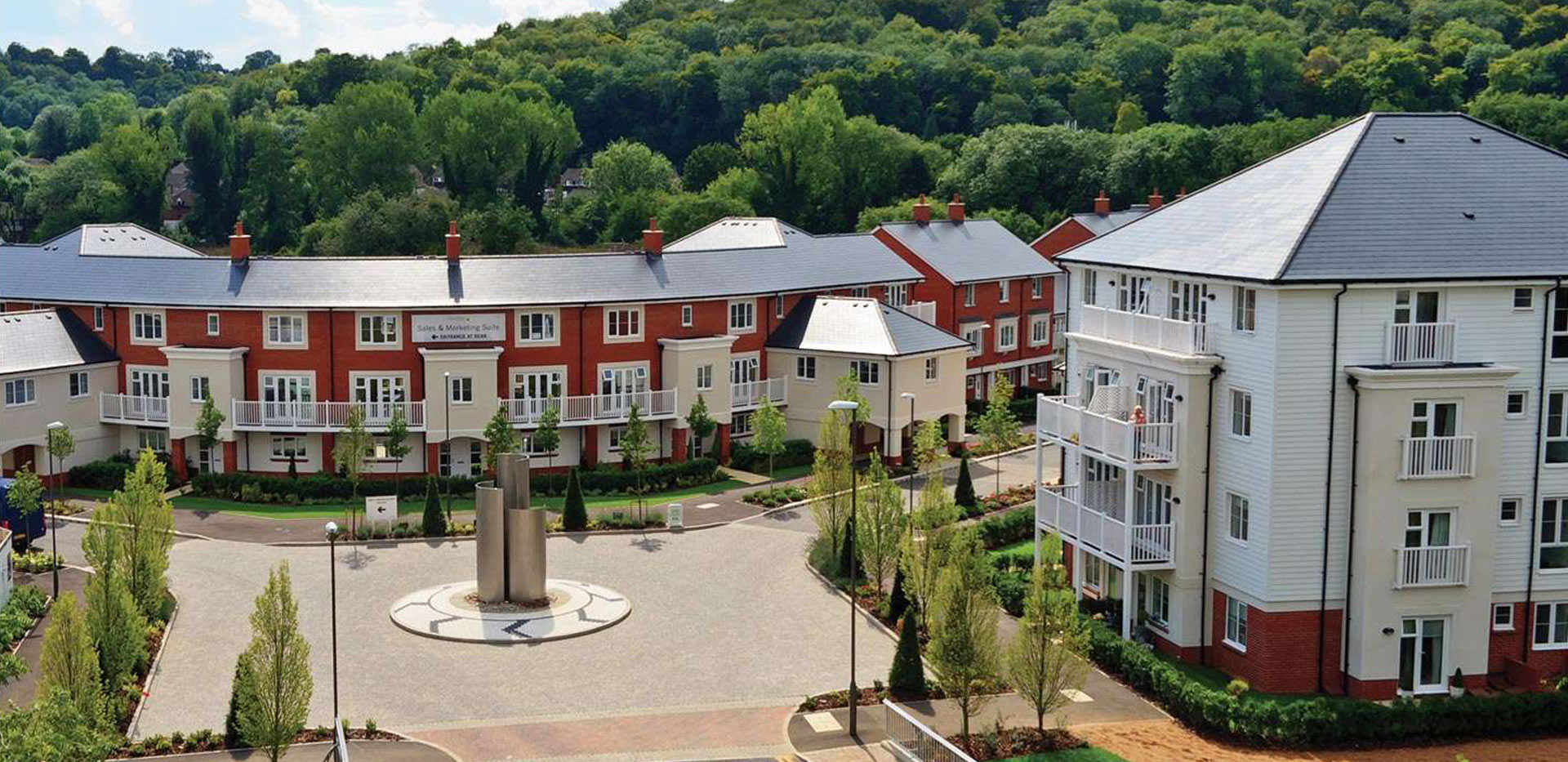 Berkeley, Wye Dene, High Wycombe, Exterior, Aerial, View