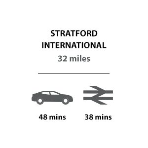 Holborough Lakes, Timeline, Transport, Stratford International