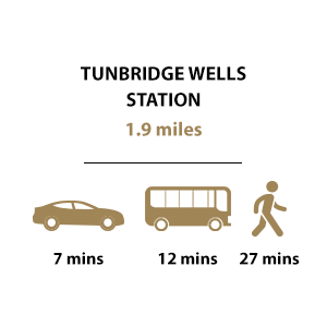 Hollyfields, Timeline, Transport, Tunbridge Wells Station