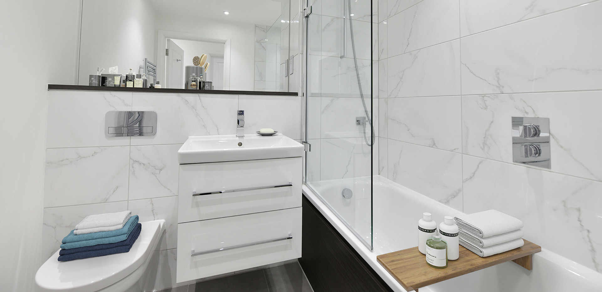 Berkeley, Royal Wells Park, Apartment Interiors, Bathroom